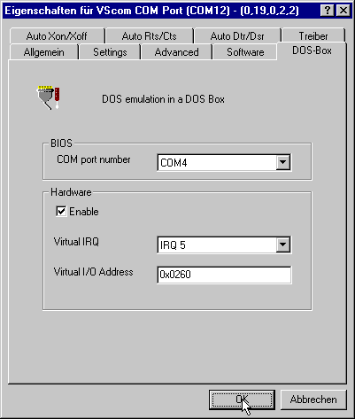 Virtual Port in DOS-box.